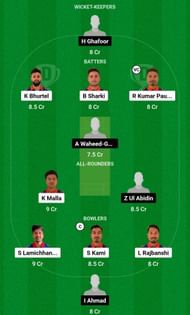 NEP vs SAU Dream11 Prediction Team, Grand League